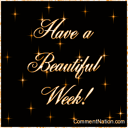 Click to get the codes for this image. Have a Beautiful Week Orange Stars, Have a Great Week Image Comment, Graphic or Meme for posting on FaceBook, Twitter or any blog!