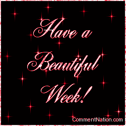 Click to get the codes for this image. Have a Beautiful Week Red Stars, Have a Great Week Image Comment, Graphic or Meme for posting on FaceBook, Twitter or any blog!