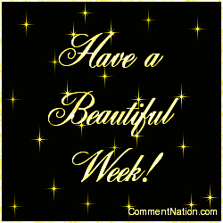 Click to get the codes for this image. Have a Beautiful Week Yellow Stars, Have a Great Week Image Comment, Graphic or Meme for posting on FaceBook, Twitter or any blog!