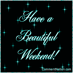 Click to get the codes for this image. Have a Beautiful Weekend Aqua Stars, Have a Great Weekend Image Comment, Graphic or Meme for posting on FaceBook, Twitter or any blog!