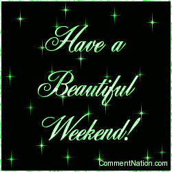 Click to get the codes for this image. Have a Beautiful Weekend Green Stars, Have a Great Weekend Image Comment, Graphic or Meme for posting on FaceBook, Twitter or any blog!