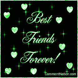 Click to get the codes for this image. Best Friends Forever Green Stars, Friends Forever Image Comment, Graphic or Meme for posting on FaceBook, Twitter or any blog!