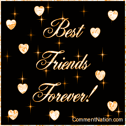 Click to get the codes for this image. Best Friends Forever Orange Stars, Friends Forever Image Comment, Graphic or Meme for posting on FaceBook, Twitter or any blog!