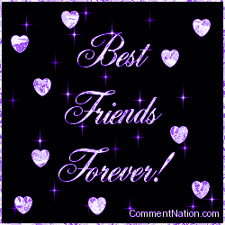 Click to get the codes for this image. Best Friends Forever Purple Stars, Friends Forever Image Comment, Graphic or Meme for posting on FaceBook, Twitter or any blog!