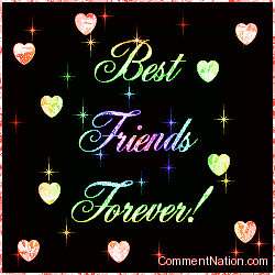 Click to get the codes for this image. Best Friends Forever Rainbow Stars, Friends Forever Image Comment, Graphic or Meme for posting on FaceBook, Twitter or any blog!