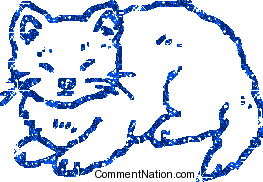 Click to get the codes for this image. Blue Glitter Cat, Animals Cats Image Comment, Graphic or Meme for posting on FaceBook, Twitter or any blog!