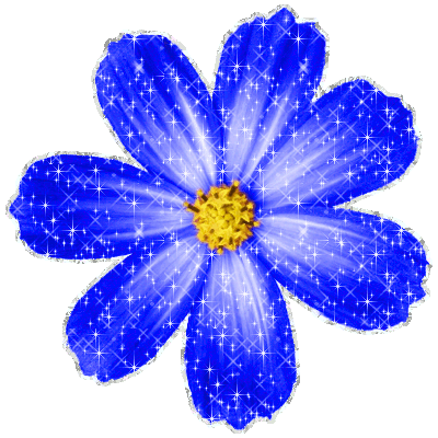 Click to get the codes for this image. Blue Glitter Flower, Flowers Image Comment, Graphic or Meme for posting on FaceBook, Twitter or any blog!