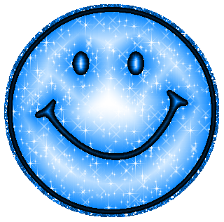 Click to get the codes for this image. Blue Glitter Smiley Face, Smiles Image Comment, Graphic or Meme for posting on FaceBook, Twitter or any blog!