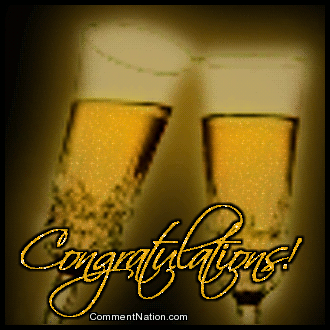 Click to get the codes for this image. Congratulations Champaign, Newest Comments  Graphics, Congratulations Image Comment, Graphic or Meme for posting on FaceBook, Twitter or any blog!