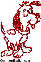 Click to get the codes for this image. Cute Red Glitter Dog, Animals Dogs Image Comment, Graphic or Meme for posting on FaceBook, Twitter or any blog!
