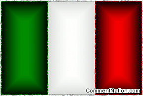 Click to get the codes for this image. Glitter graphic of the Italian Flag