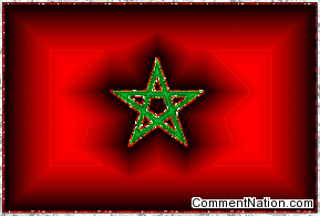 Click to get the codes for this image. Glitter graphic of the Moroccan Flag