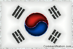 Click to get the codes for this image. Glitter Graphic of the South Korean Flag