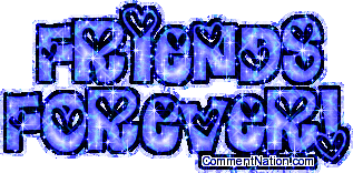 Click to get the codes for this image. Friends Forever Blue Hearts Glitter Text, Friends Forever Image Comment, Graphic or Meme for posting on FaceBook, Twitter or any blog!