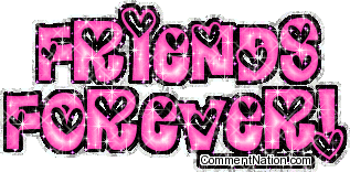 Click to get the codes for this image. Friends Forever Pink Hearts Glitter Text, Friends Forever Image Comment, Graphic or Meme for posting on FaceBook, Twitter or any blog!