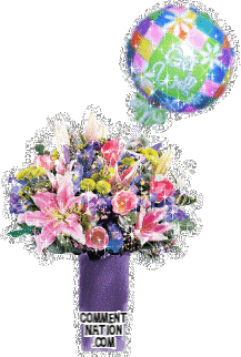 Click to get the codes for this image. If you know somebody who's feeling under the weather, send them Get Well wishes with this beautiful glitter graphic of a colorful boquet of flowers with a get well balloon. The comment reads "Get Well Soon!"