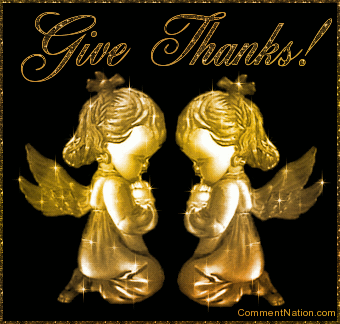 Click to get the codes for this image. Give Thanks Golden Angels, Newest Comments  Graphics, Thanksgiving Image Comment, Graphic or Meme for posting on FaceBook, Twitter or any blog!