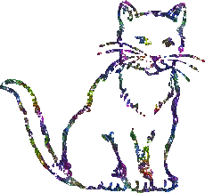 Click to get the codes for this image. Glitter Kitten Outline Multi, Animals Cats Image Comment, Graphic or Meme for posting on FaceBook, Twitter or any blog!