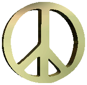 Click to get the codes for this image. Golden Peace Sign, Peace Image Comment, Graphic or Meme for posting on FaceBook, Twitter or any blog!