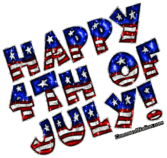 Click to get Happy Fourth of July comments, GIFs, greetings and glitter graphics.