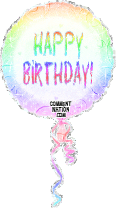 Click to get the codes for this image. Send Happy Birthday greetings and wishes with this colorful glittered "Happy Birthday" balloon graphic!