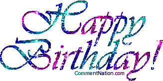Click to get the codes for this image. Happy Birthday Pink And Blue Glitter Script, Happy Birthday Image Comment, Graphic or Meme for posting on FaceBook, Twitter or any blog!