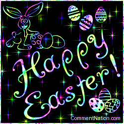 Click to get Easter comments, GIFs, greetings and glitter graphics.