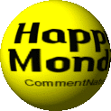 Click to get the codes for this image. This cute animated yellow smiley face graphic spins around. On one side is a smile on the other side is the comment: "Happy Monday!"