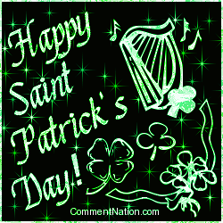 Click to get the codes for this image. Happy Saint Patrick's Day Stars, Newest Comments  Graphics, Saint Patricks Day Image Comment, Graphic or Meme for posting on FaceBook, Twitter or any blog!
