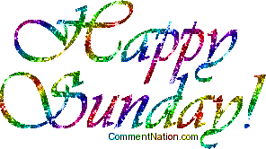 Click to get the codes for this image. Happy Sunday Rainbow Glitter Script, WeekDays Sunday Image Comment, Graphic or Meme for posting on FaceBook, Twitter or any blog!