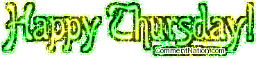 Click to get the codes for this image. Happy Thursday Lime Green Glitter Text, WeekDays Thursday Image Comment, Graphic or Meme for posting on FaceBook, Twitter or any blog!