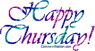 Click to get the codes for this image. Happy Thursday Pink And Blue Glitter Script, WeekDays Thursday Image Comment, Graphic or Meme for posting on FaceBook, Twitter or any blog!
