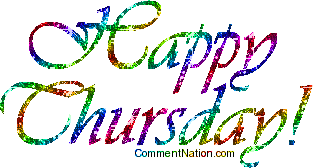 Click to get the codes for this image. Happy Thursday Rainbow Glitter Script, WeekDays Thursday Image Comment, Graphic or Meme for posting on FaceBook, Twitter or any blog!