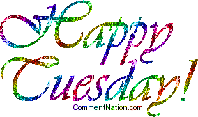Click to get the codes for this image. Happy Tuesday Rainbow Glitter Script, WeekDays Tuesday Image Comment, Graphic or Meme for posting on FaceBook, Twitter or any blog!