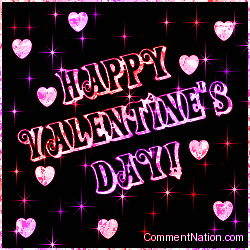 Click to get the codes for this image. Happy Valentine's Day Stars And Hearts, Newest Comments  Graphics, Valentines Day Image Comment, Graphic or Meme for posting on FaceBook, Twitter or any blog!