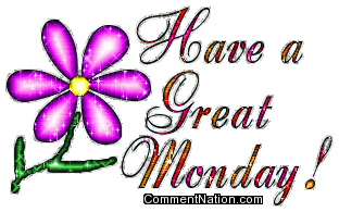 Click to get the codes for this image. Have A Great Monday Glitter Flower, WeekDays Monday Image Comment, Graphic or Meme for posting on FaceBook, Twitter or any blog!