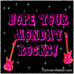 Click to get the codes for this image. Hope Your Monday Rocks Stars, WeekDays Monday Image Comment, Graphic or Meme for posting on FaceBook, Twitter or any blog!