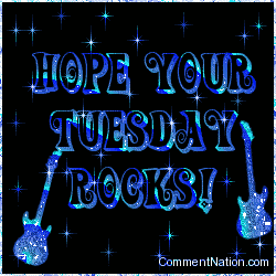 Click to get the codes for this image. Hope Your Tuesday Rocks Blue Stars, WeekDays Tuesday Image Comment, Graphic or Meme for posting on FaceBook, Twitter or any blog!