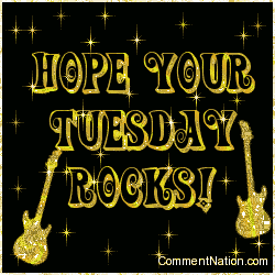 Click to get the codes for this image. Hope Your Tuesday Rocks Gold Stars, WeekDays Tuesday Image Comment, Graphic or Meme for posting on FaceBook, Twitter or any blog!