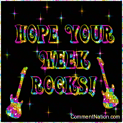 Click to get the codes for this image. Hope Your Week Rocks Colorful Stars, Have a Great Week Image Comment, Graphic or Meme for posting on FaceBook, Twitter or any blog!