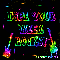 Click to get the codes for this image. Hope Your Week Rocks Rainbow Stars, Have a Great Week Image Comment, Graphic or Meme for posting on FaceBook, Twitter or any blog!