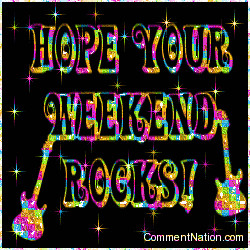 Click to get the codes for this image. Hope Your Weekend Rocks Colorful Stars, Have a Great Weekend Image Comment, Graphic or Meme for posting on FaceBook, Twitter or any blog!