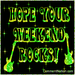 Click to get the codes for this image. Hope Your Weekend Rocks Lime Stars, Have a Great Weekend Image Comment, Graphic or Meme for posting on FaceBook, Twitter or any blog!