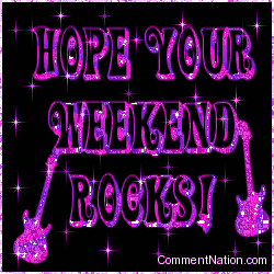 Click to get the codes for this image. Hope Your Weekend Rocks Purple Stars, Have a Great Weekend Image Comment, Graphic or Meme for posting on FaceBook, Twitter or any blog!