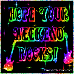 Click to get the codes for this image. Hope Your Weekend Rocks Rainbow Stars, Have a Great Weekend Image Comment, Graphic or Meme for posting on FaceBook, Twitter or any blog!