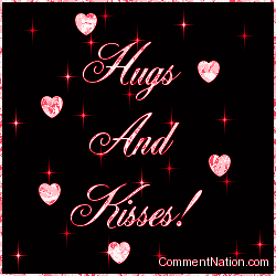Click to get the codes for this image. Hugs And Kisses Red Stars, Hugs  Kisses Image Comment, Graphic or Meme for posting on FaceBook, Twitter or any blog!
