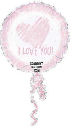 Click to get the codes for this image. This glitter graphic features a beautiful pink balloon with a heart and the comment "I Love You!" So tell that special someone how much they mean with this cute glittered balloon!