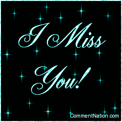 Click to get the codes for this image. I Miss You Aqua Stars, I Miss You Image Comment, Graphic or Meme for posting on FaceBook, Twitter or any blog!