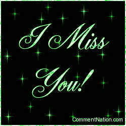 Click to get the codes for this image. I Miss You Green Stars, I Miss You Image Comment, Graphic or Meme for posting on FaceBook, Twitter or any blog!