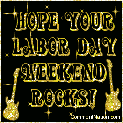 Click to get the codes for this image. Labor Day Weekend Rocks Gold Stars, Labor Day Image Comment, Graphic or Meme for posting on FaceBook, Twitter or any blog!